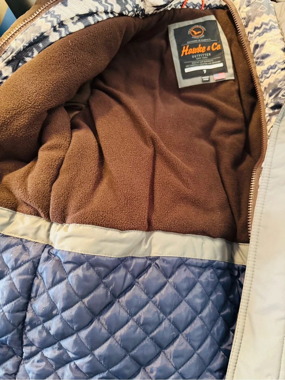 Hawke & Co Fleece-Lined Jacket Interior
